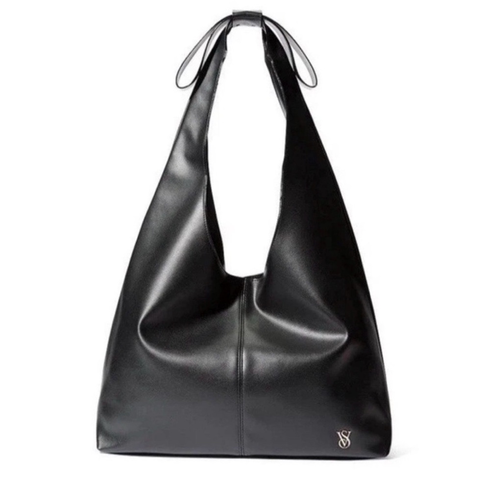 Victoria’s Secret Elegant Black Bow Tote Bag NWT - Picture 2 of 4